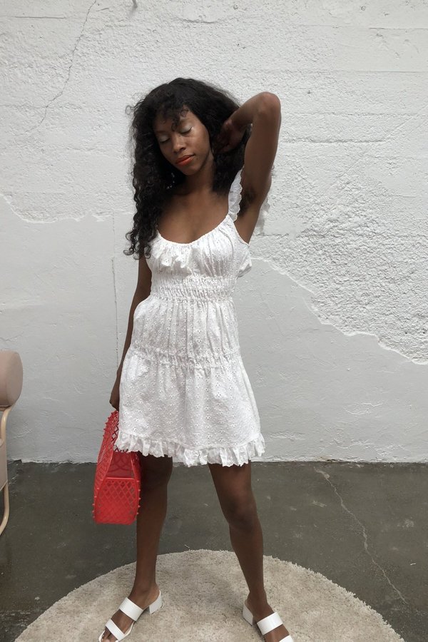 Capulet Gemma Mini Dress - Cream Eyelet | Garmentory
