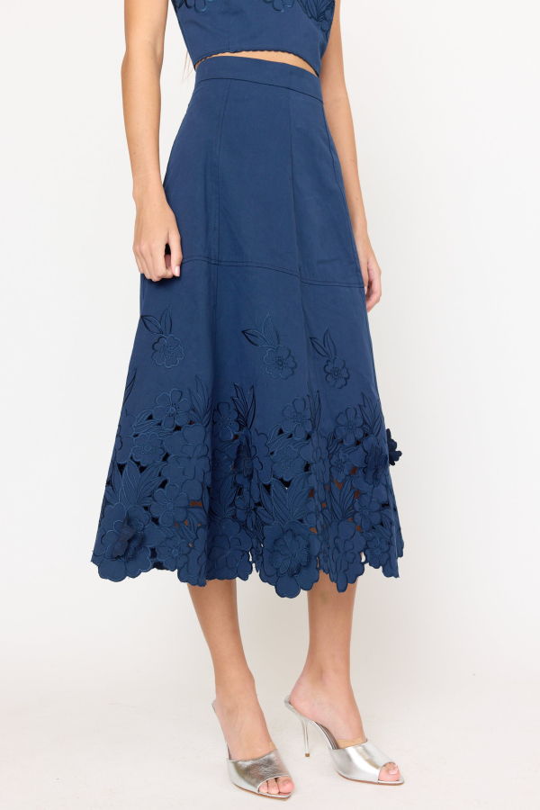 CHRISTY LYNN Bobbi Skirt - Navy