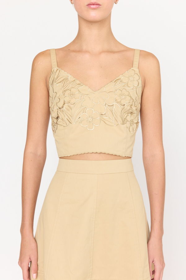 CHRISTY LYNN Feyre Top - Khaki