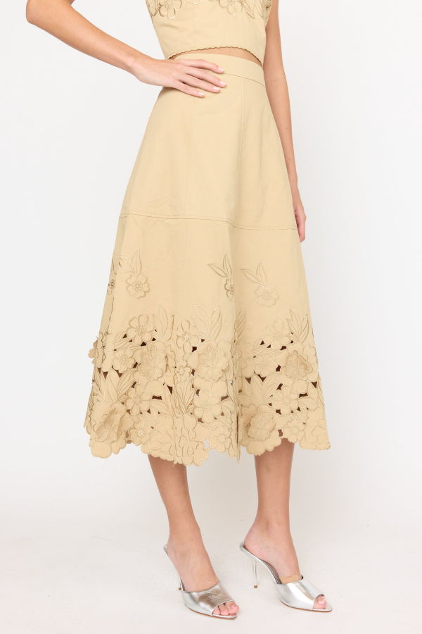 CHRISTY LYNN Bobbi Skirt - Khaki