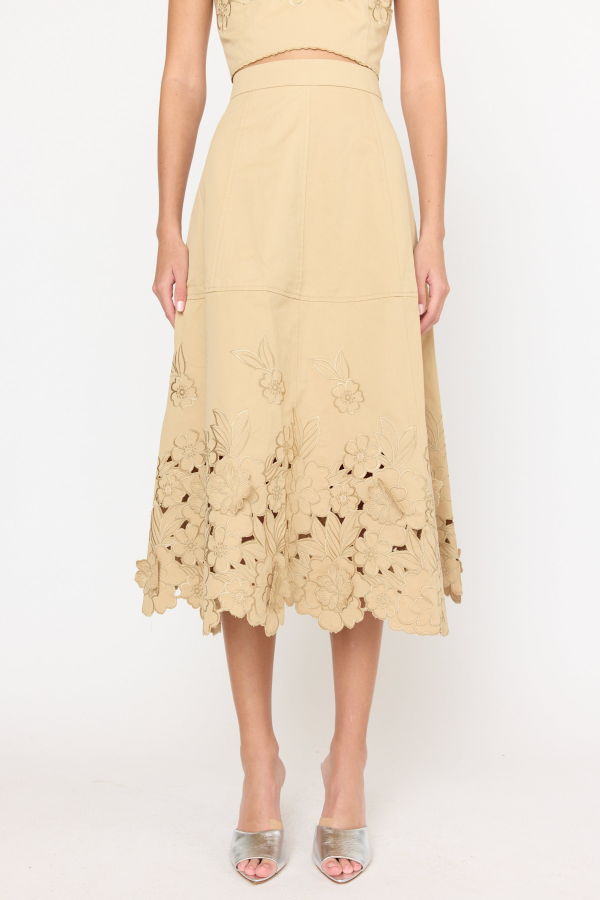CHRISTY LYNN Bobbi Skirt - Khaki