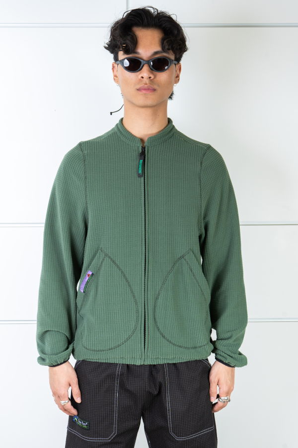 Rayon Vert Becco Grid Fleece Jacket