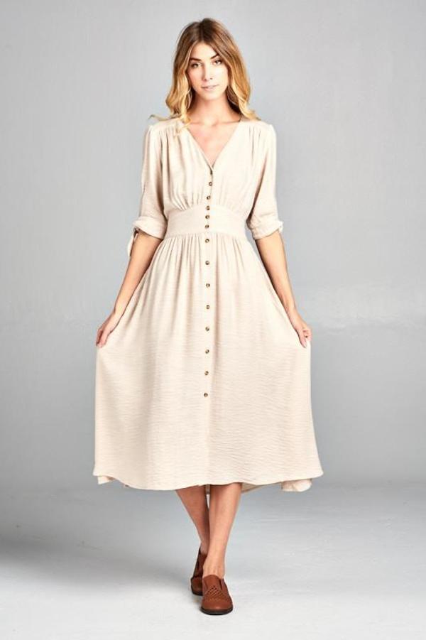 frill sleeve midi dress Seafoam & Emerald Tiered Frill Sleeve Midi Dress – Charming Charlie