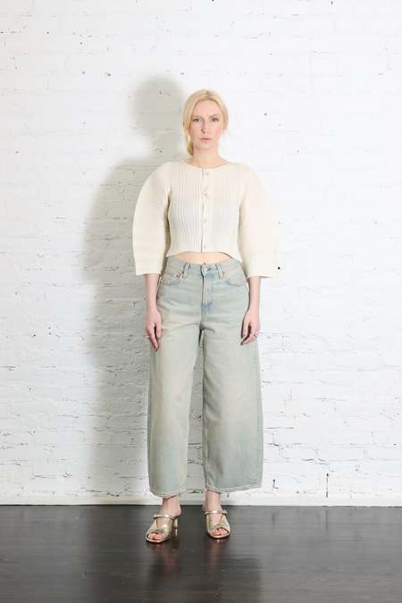 Issey Miyake Pleats Please Tatami Cardigan - White | Garmentory