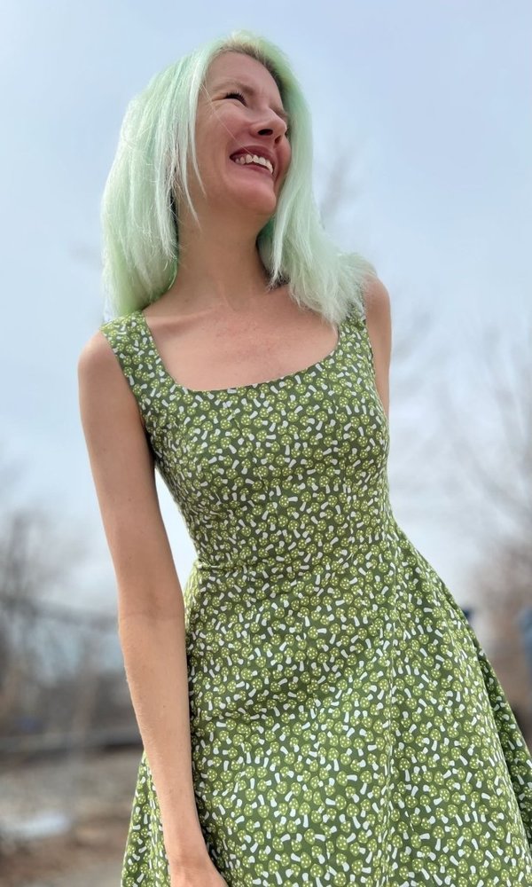 green dress with birds Bird Print Dress| Convertible Dress|Printed Dress For Women @Kyle X Shahida