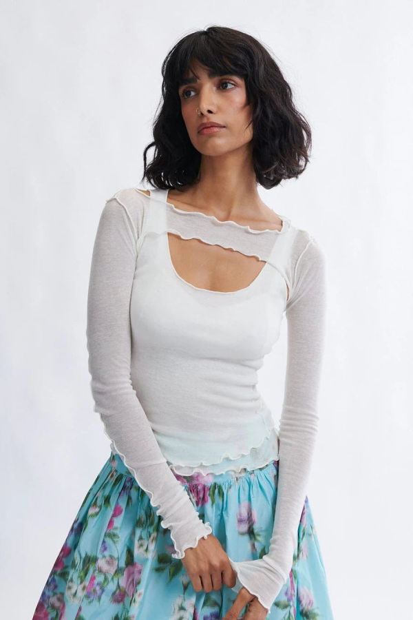 Eliza Faulkner Quincy Microknit Shrug Set