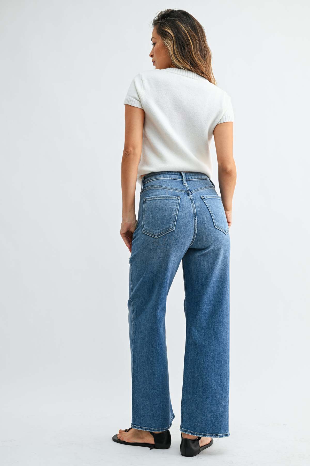 Just Black Denim The Patch Pocket Wide Leg - Image 4 of 28