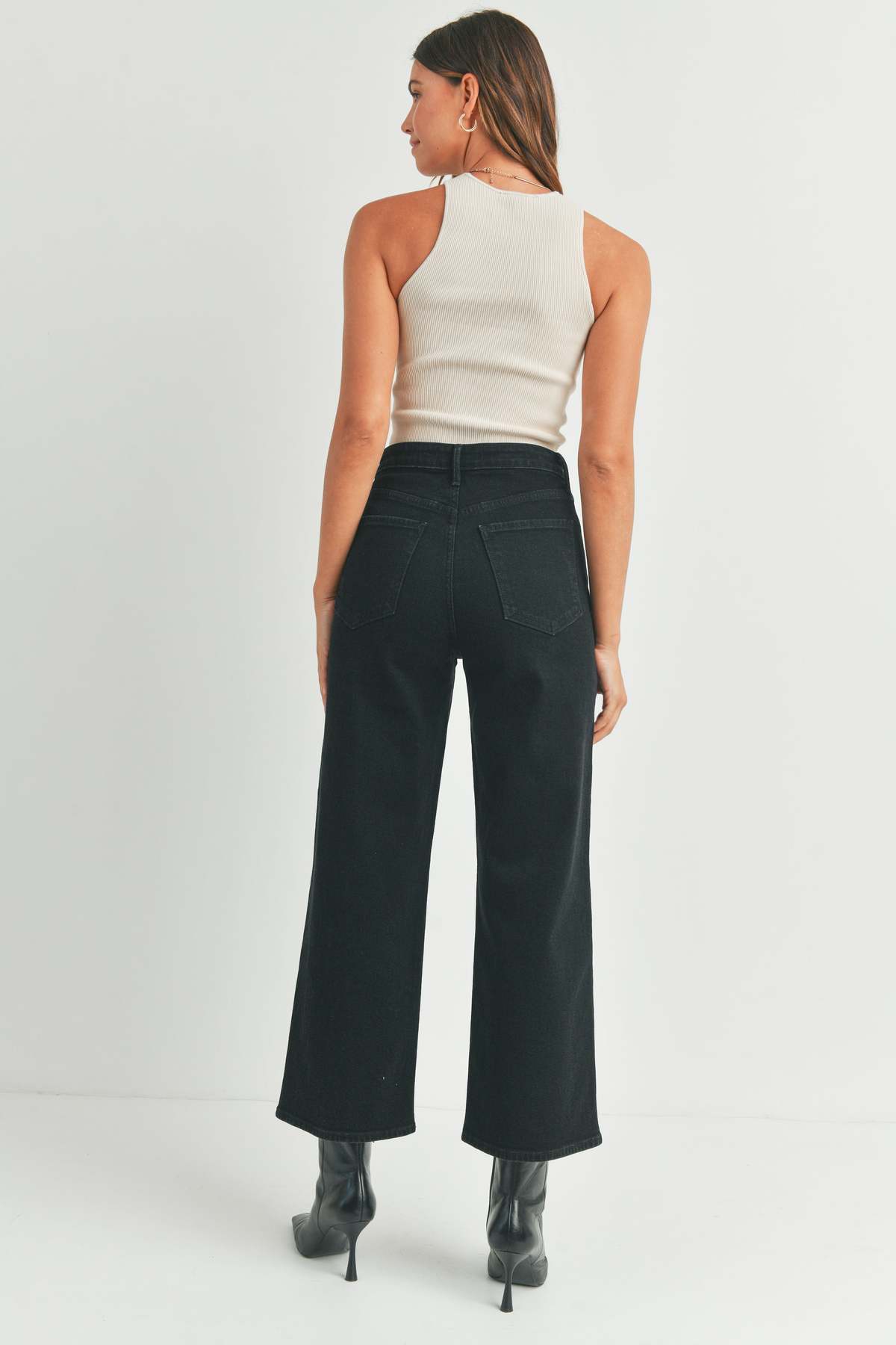 Just Black Denim The Patch Pocket Wide Leg - Image 8 of 28