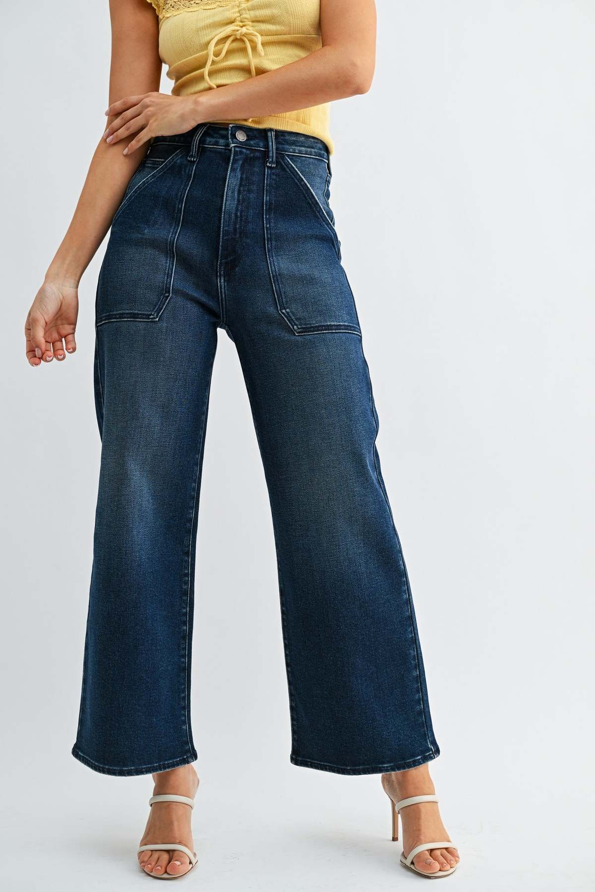 Just Black Denim The Patch Pocket Wide Leg - Image 9 of 28