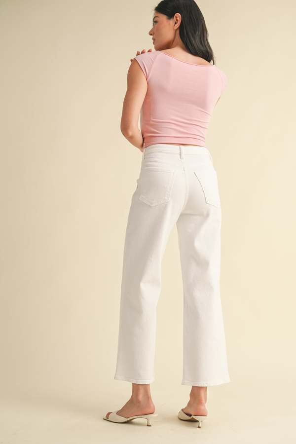 Just Black Denim The Patch Pocket Wide Leg