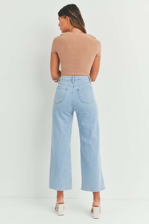 Just Black Denim The Patch Pocket Wide Leg