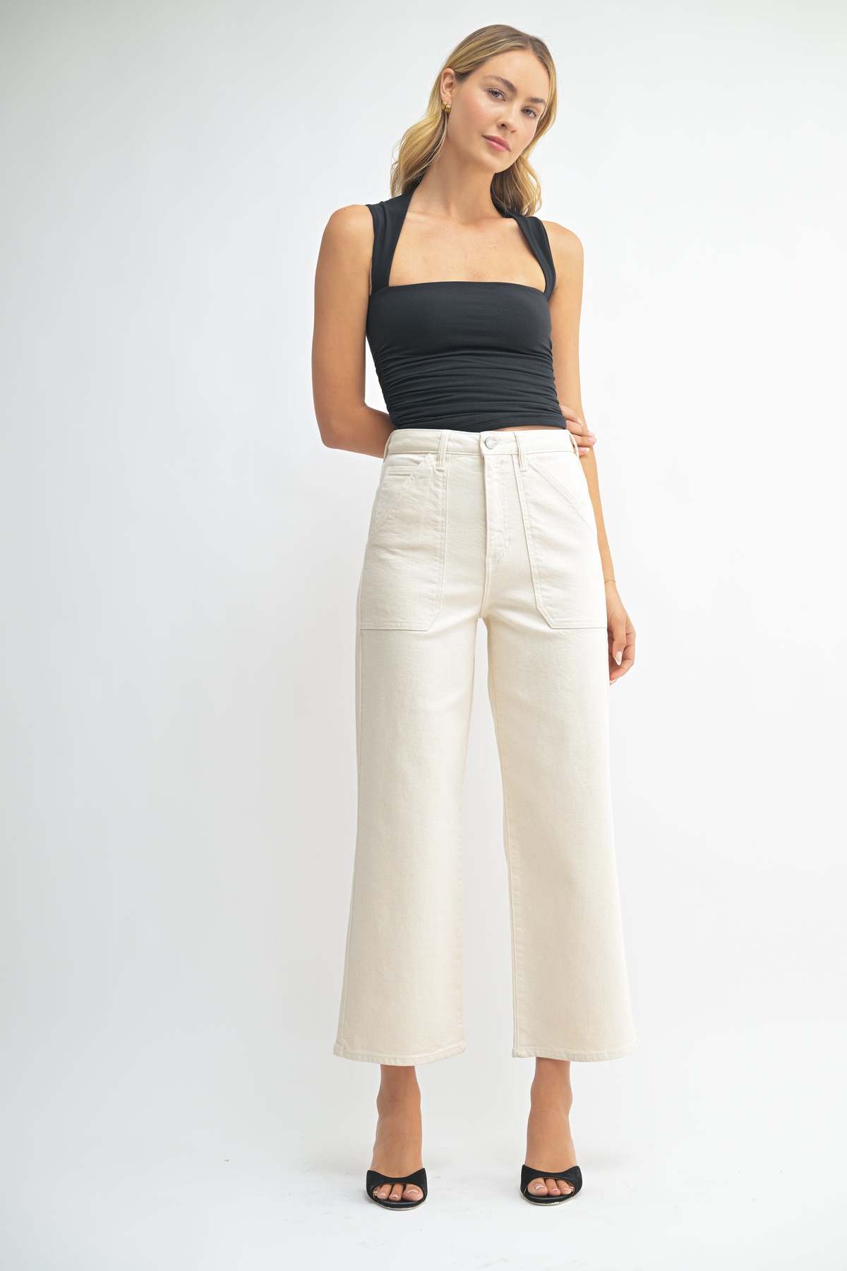 Just Black Denim The Patch Pocket Wide Leg - Image 25 of 28