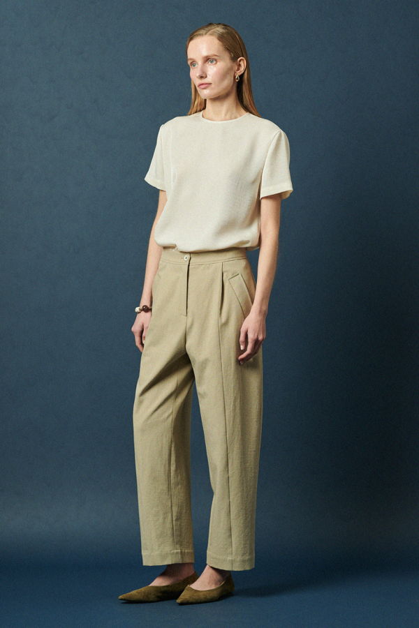 Maison De Ines Cotton Straight Pants