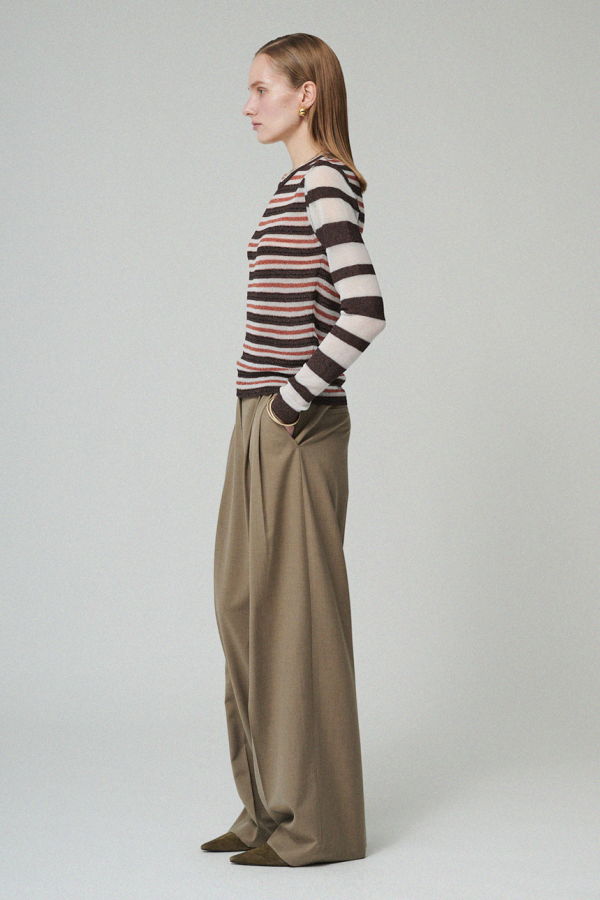 Maison De Ines Metal Stripe Knit Top