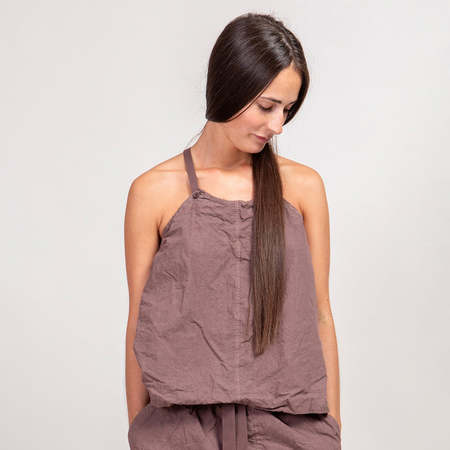 Album di Famiglia Drawstring Tank Top TC - Navy | Garmentory