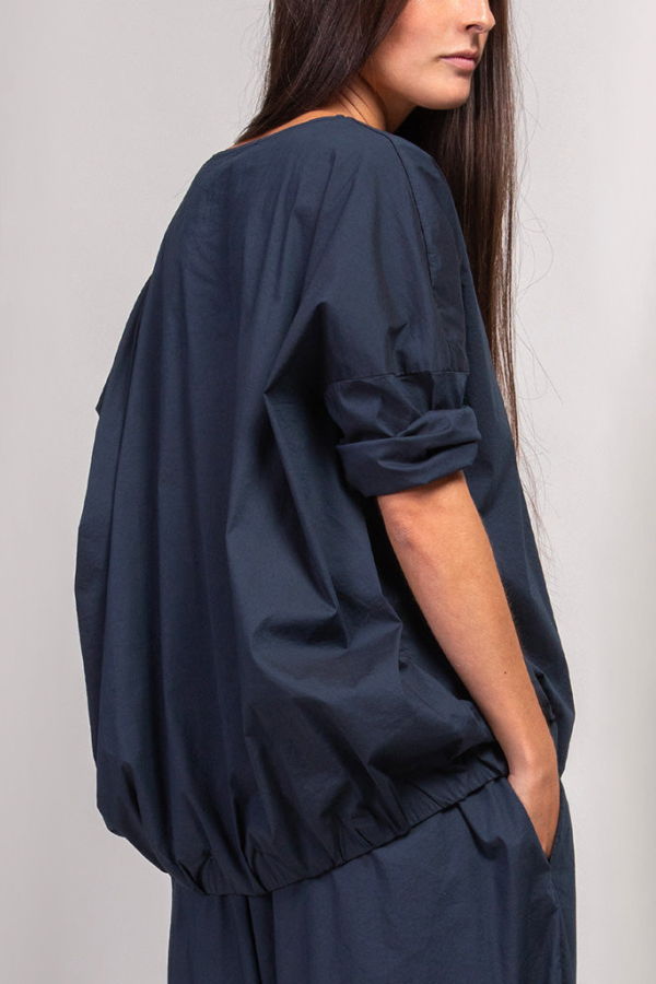 Album di Famiglia T-Shirt With Elastic TSL - Navy Blue