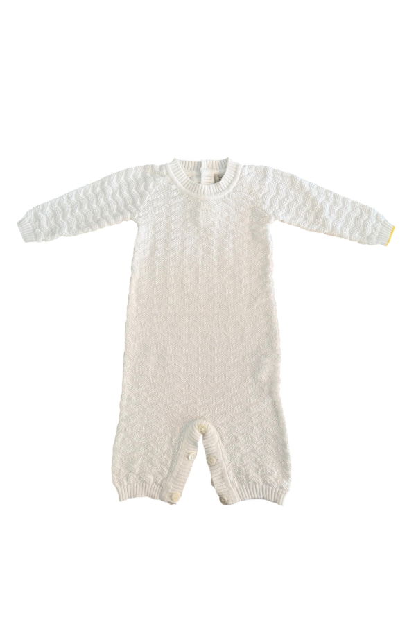 KIDS Gensami Baby Wave Knit Four Piece Set - White