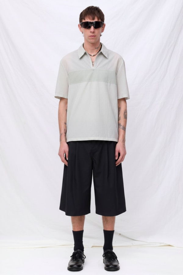 AMOMENTO Two Tuck Wide Shorts