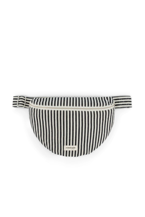 Rive Droite Custine XL Waist Bag - Black/White Stripe