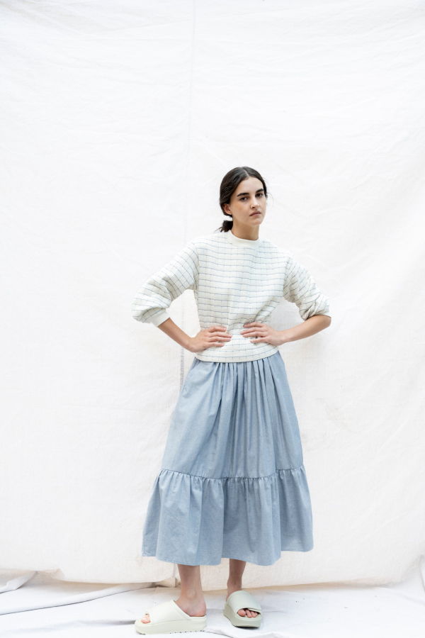 BODYBAG by Jude Bahia Skirt - Mini-Stripe