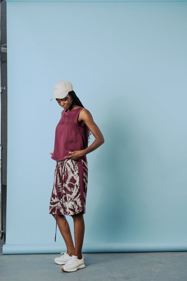 BODYBAG by Jude Calypso Bermuda Shorts - Burgundy