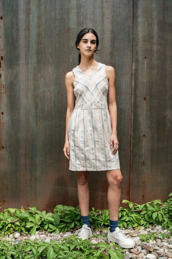 BODYBAG by Jude Tulum Dress - Striped Jacquard