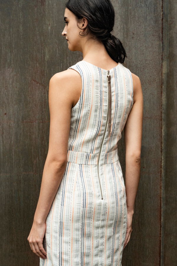 BODYBAG by Jude Tulum Dress - Striped Jacquard