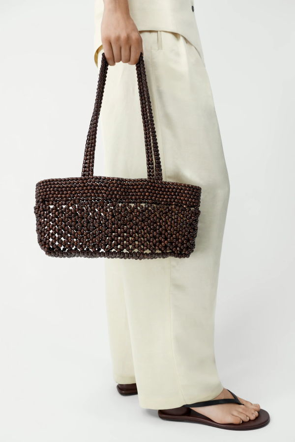 Cordera Wooden Beads Mini Bag