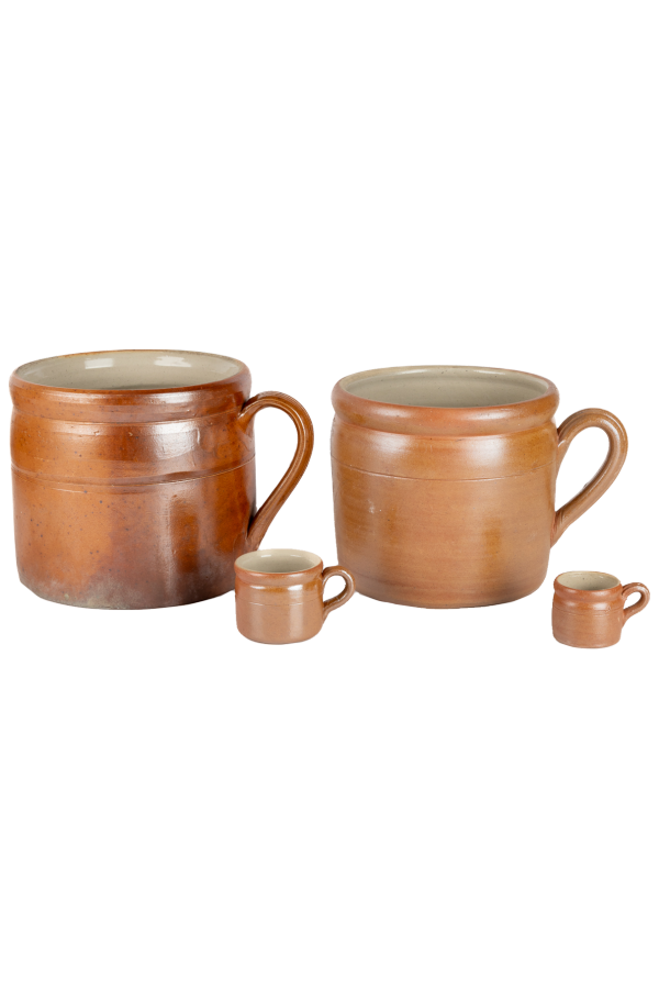 Une Vie Nomade Vintage Bonny Sur Loire Handled Jar - Salt