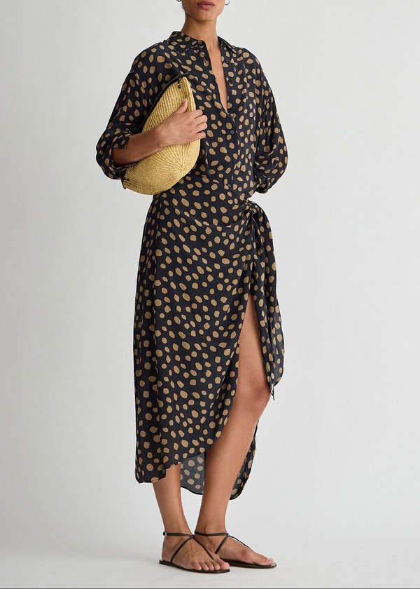 Apiece Apart Alessandra Sarong Shirt Dress