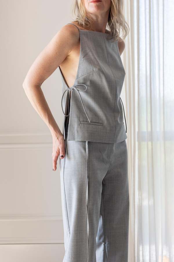 St. Agni Square Side Tie Top St. Agni Square Side Tie Top