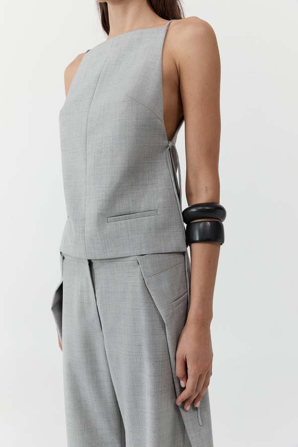 St. Agni Square Side Tie Top