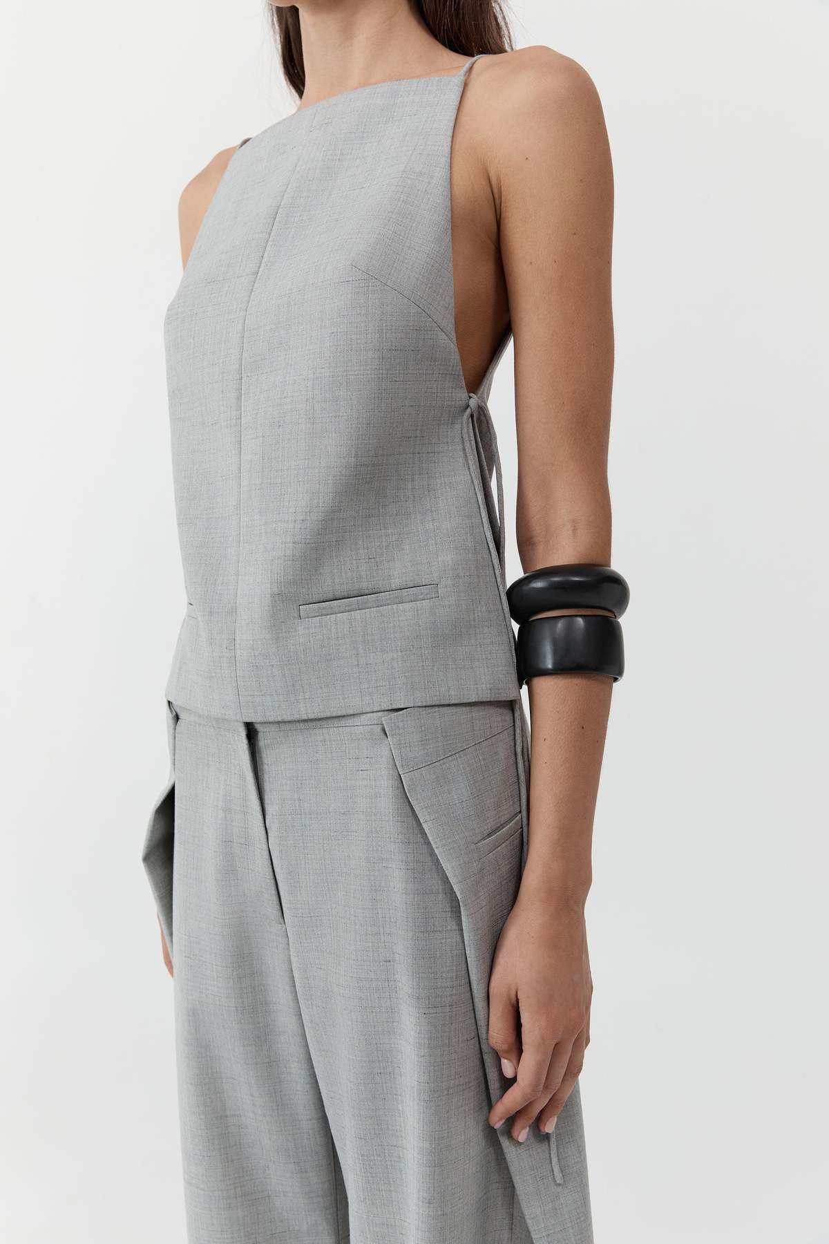 St. Agni Square Side Tie Top - Image 5 of 8