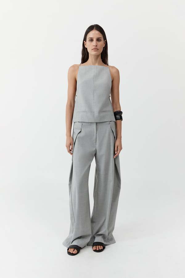 St. Agni Square Side Tie Top