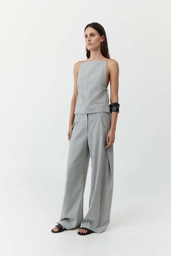 St. Agni Square Side Tie Top