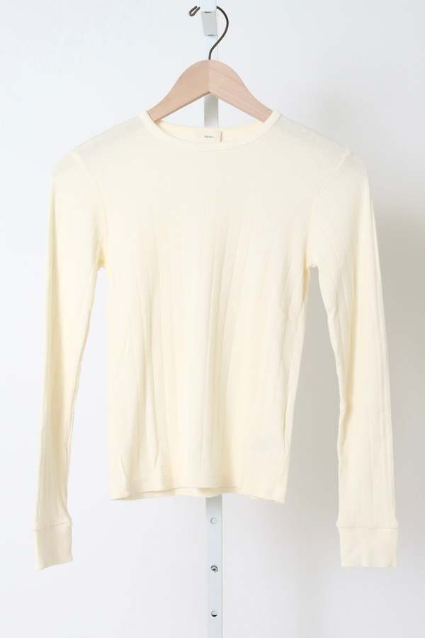 Donni. The Pointelle Long Sleeve Tee