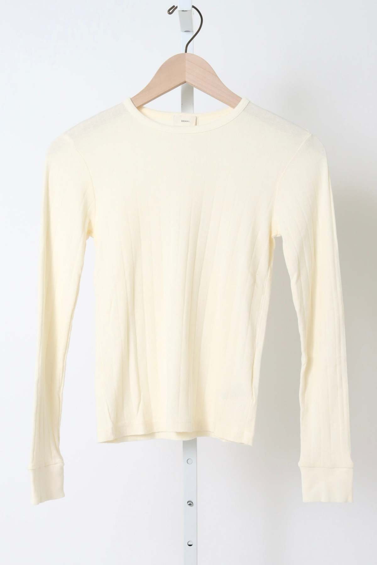 Donni. The Pointelle Long Sleeve Tee - Image 1 of 4