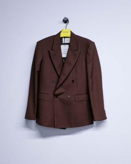 SECOND/LAYER Barrio Blazer - Navy & Gray Pinstripe | Garmentory
