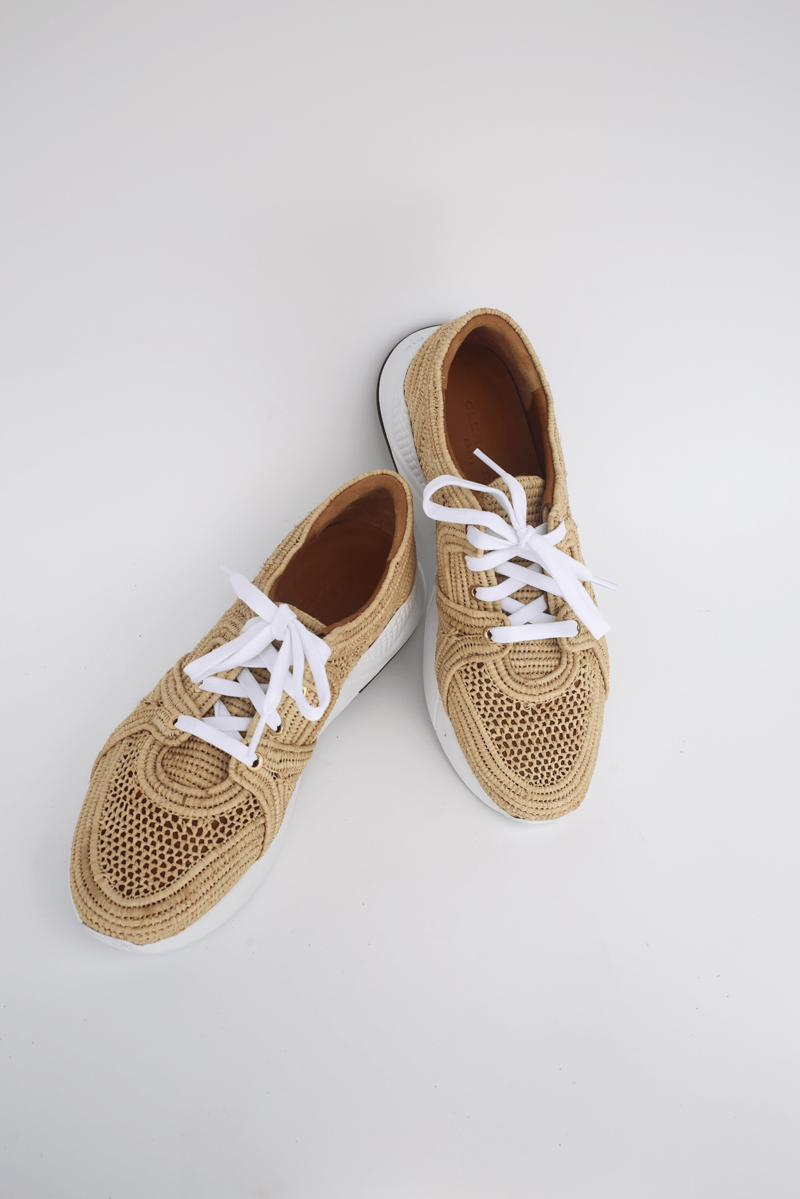 NEW Robert Clergerie 41.5 Paelle/Natural Raffia & White Leather Sneaker Salvy Robert Clergerie | Shoes | Robert Clergerie 445 Woven Salvy  main image 3