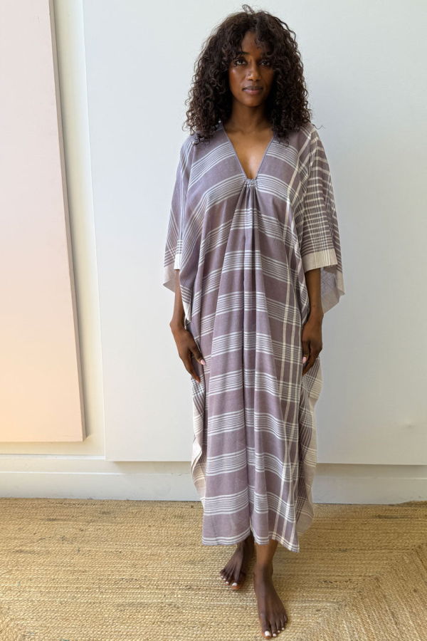 Two Lavender Stripe Caftan