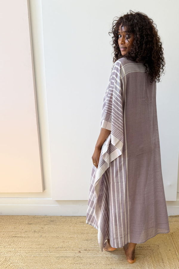 Two Lavender Stripe Caftan