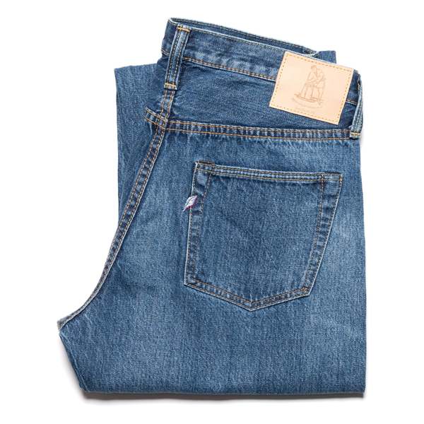 Pure Blue Japan USED-003-ID Regular Straight 14oz Selvedge Denim Jeans - Used Wash