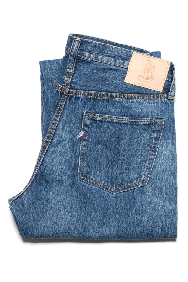 Pure Blue Japan USED-003-ID Regular Straight 14oz Selvedge Denim Jeans - Used Wash