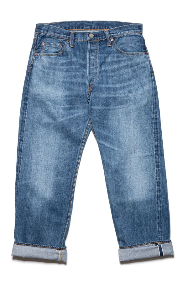 Pure Blue Japan USED-003-ID Regular Straight 14oz Selvedge Denim Jeans - Used Wash