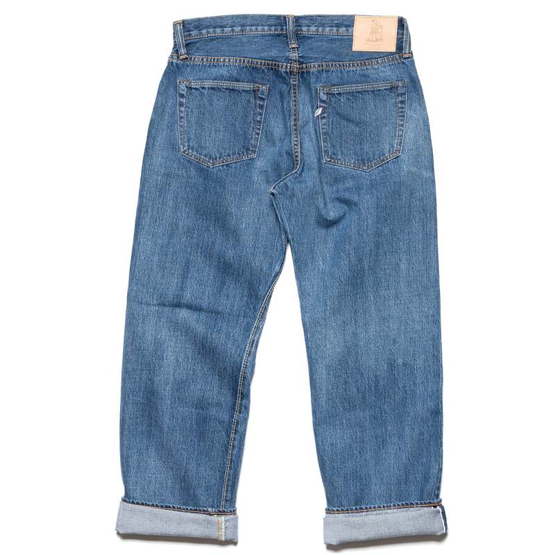Pure Blue Japan USED-003-ID Regular Straight 14oz Selvedge Denim Jeans - Used Wash