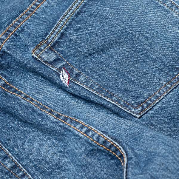Pure Blue Japan USED-003-ID Regular Straight 14oz Selvedge Denim Jeans - Used Wash