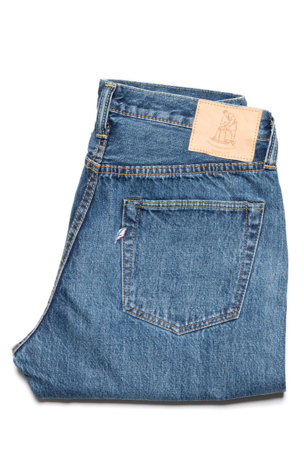 Pure Blue Japan USED-019-ID Relaxed Taper 14oz Selvedge Denim Used Wash Jeans
