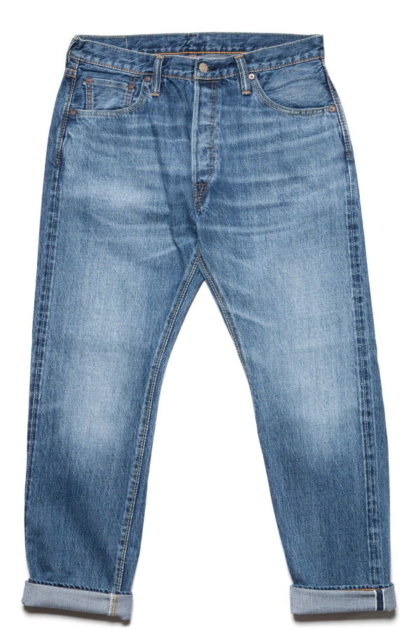 Pure Blue Japan USED-019-ID Relaxed Taper 14oz Selvedge Denim Used Wash Jeans