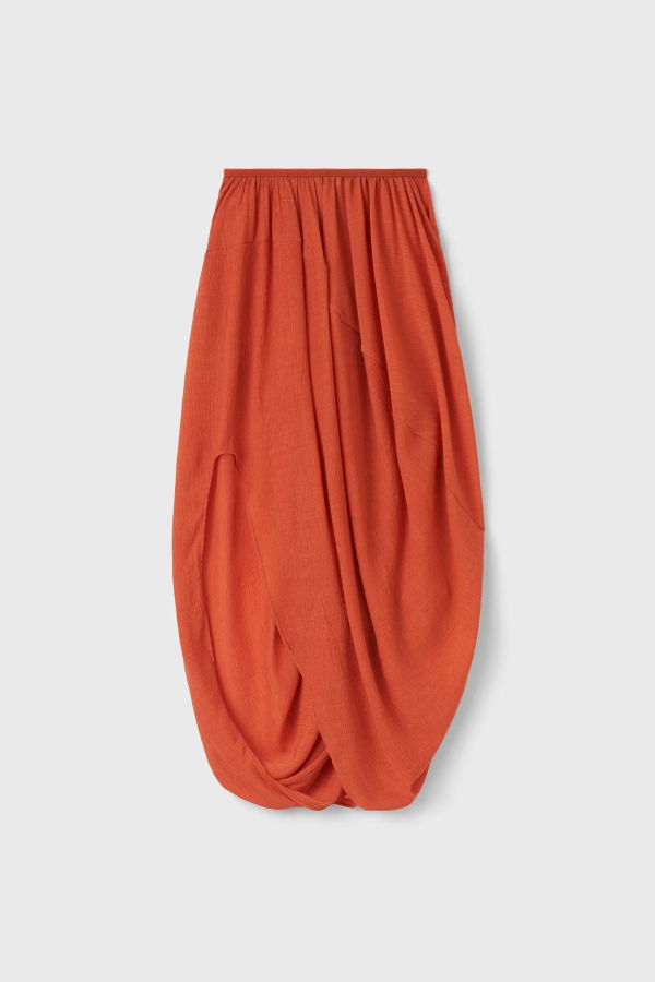 Rodebjer Cybele Plissé Skirt - Bleached Red