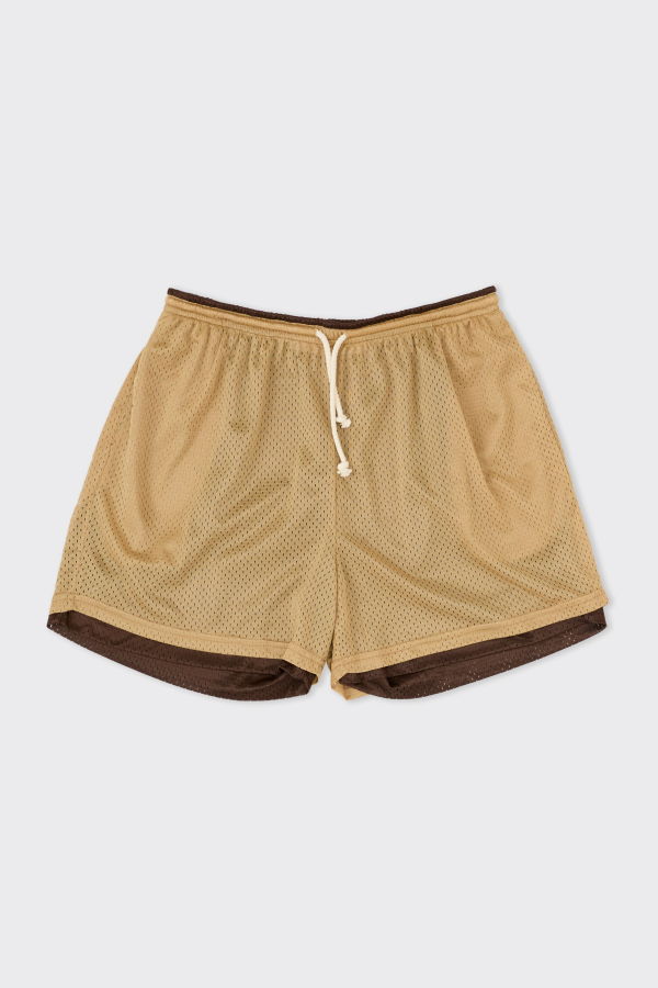 s.k. manor hill Reversible Ball Short - Tan/Brown